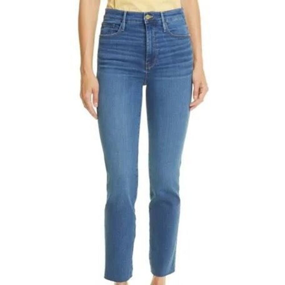Frame EUC‎ Le Sylvie Slender Straight Cropped High Rise Denim Jeans - Women’s 29